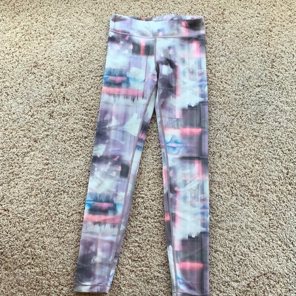 Athleta multicolored girls size 12 leggings